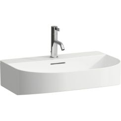 Laufen Sonar 3-Loch-Waschtisch 60x42 cm halbrund Klassisch-Möbel weiß glanz H8163420001081
