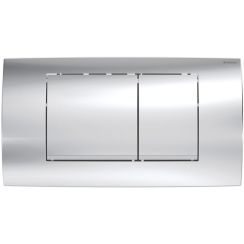 Geberit Twinline Betätigungsplatte für Toilette glänzender Chrom-mattchrom 115.899.KH.1