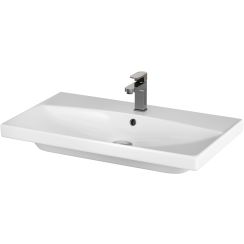 Cersanit City Waschbecken 80.5x45.5 cm rechteckig Möbel weiß glanz K35-061