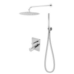 FDesign Meandro Duschset Unterputz mit Regenbrause chrom FD1-MDR-7PSET2-11