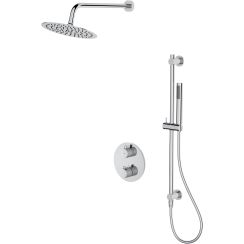 Cersanit Zen Duschset Unterputz mit Thermostat mit Regenbrause chrom S952-032