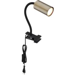 Globo Lighting Robby Tischlampe 1x25 W schwarz-messing 57911KM