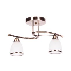 Kaja Samira Deckenlampe 2x40 W weiß-patina K-JSL-8090/2AB