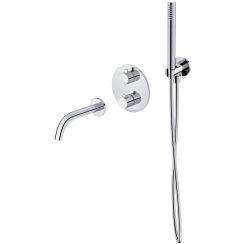 Set Badewannen- und Duscharmatur Cersanit Zen S951-564, Duschset Cersanit Inverto S951-708, S951-553