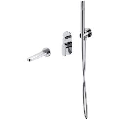 Set Badewannen- und Duscharmatur Cersanit Crea S951-305, Duschset Cersanit Inverto S951-708, S951-556