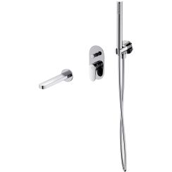 Set Badewannen- und Duscharmatur Cersanit Inverto S951-313, Duschset Cersanit Inverto S951-708, S951-556