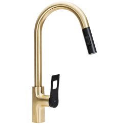 Rea Soul küchenarmatur stehend schwarz-gold/altgold REA-B6205
