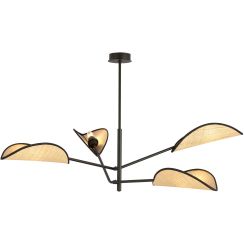 Emibig Vene Deckenlampe 4x10 W schwarz-beige 1160/4
