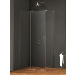 New Trendy Smart Dusche 150x120 cm rechteckig chrom Glanz/durchsichtiges Glas EXK-4049