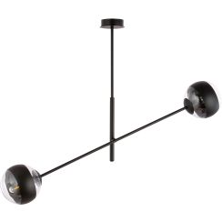 Emibig Linear Deckenlampe 2x10 W schwarz-transparent 1168/2