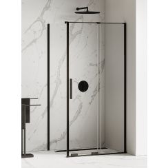 New Trendy Smart Black Dusche 120x120 cm quadratisch schwarz Matte/durchsichtiges Glas EXK-4138