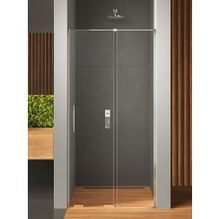 New Trendy Smart Duschtüren 100 cm Schiebe- chrom Glanz/durchsichtiges Glas EXK-4005