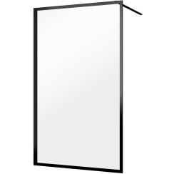 Sealskin Contour Begehbare Duschwand 120 cm schwarz Matte/durchsichtiges Glas CDA31186195100