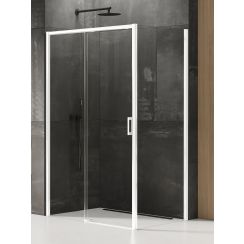 New Trendy Prime White Dusche 150x90 cm rechteckig weiß Matte/durchsichtiges Glas D-0410A/D-0220B