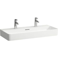 Laufen Val Waschbecken 95x42 cm rechteckig Klassisch-Aufsatzwaschbecken weiß H8162877571041