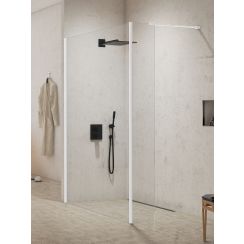 New Trendy New Modus White Begehbare Duschwand 140 cm weiß Matte/durchsichtiges Glas EXK-2235