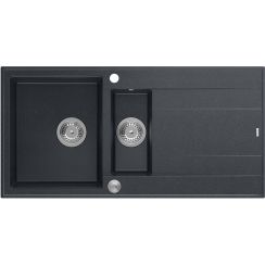 Quadron Evan GraniteQ-Spüle 100x50 cm schwarz HQE5510050U8_BS_P2O