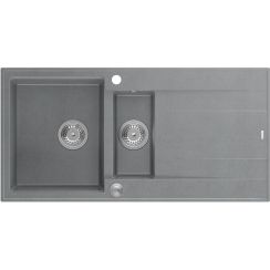 Quadron Evan GraniteQ-Spüle 100x50 cm grau/graphit/onyx HQE5510050U5_BS_P2O