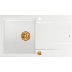 Quadron Evan GraniteQ-Spüle 86x50 cm weiß HCQE8650U1_PVDC1_P2O