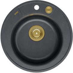 Quadron Morgan GraniteQ-Spüle 51x51 cm schwarz HB8301U8-G1_P2O