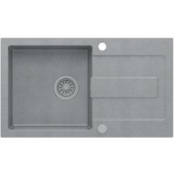 Quadron Christian GraniteQ-Spüle 78x45 cm grau/graphit/onyx HCQC7845SZK_PC