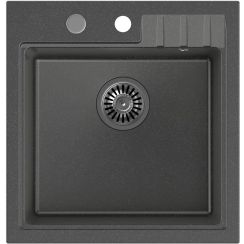 Quadron Peter GraniteQ-Spüle 50x52 cm schwarz HCQP5052CZK