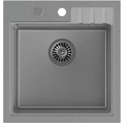 Quadron Peter GraniteQ-Spüle 50x52 cm grau/graphit/onyx HCQP5052SZK