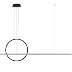 Altavola Design Linea Pendelleuchte 2x30 W schwarz LA087/PX143_40_3k_30W_black
