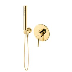 Set Duschbatterie Oltens Molle 33100800, Winkelanschluss mit Griff Oltens Hvita 39304800, 37102800, 37200800