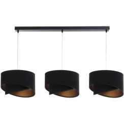 BPS Koncept Galaxy Pendelleuchte 3x60 W schwarz-gold 060-L3-009CZ