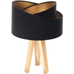 BPS Koncept Galaxy Tischlampe 1x60 W schwarz-gold-holz 060S-009