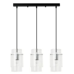 Light Prestige Savona Pendelleuchte 3x40 W transparent-silber LP-707/3L