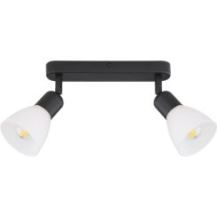 Light Prestige Malta Deckenlampe 2x40 W weiß-schwarz LP-877/2WBK