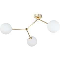 TK Lighting Fairy Deckenlampe 3x6 W weiß-gold 6471