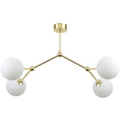 TK Lighting Fairy Deckenlampe 4x6 W weiß-gold 6470