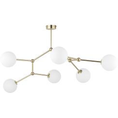 TK Lighting Fairy Deckenlampe 6x6 W weiß-gold 3532