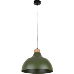 TK Lighting Cap Pendelleuchte 1x15 W grün-holz 5665