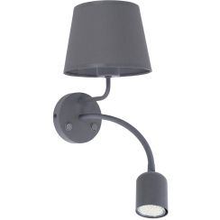 TK Lighting Maja Wandleuchte 2x W grau 2536
