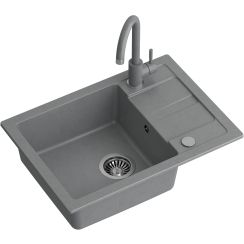 Quadron Go Smart waschbecken mit wasserhahn grau/ TQ6244GSSZ
