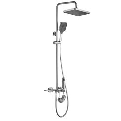 Rea Helix Duschset Wandmontage mit Regenbrause || REA-P6622