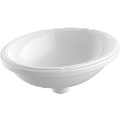 Geberit Variform Waschbecken 42x33 cm oval Unterbauwaschbecken weiß 500.750.00.2