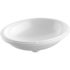 Geberit Variform Waschbecken 50x40 cm oval Unterbauwaschbecken weiß 500.755.00.2