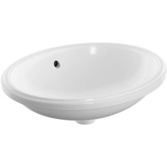 Geberit Variform Waschbecken 50x40 cm oval Unterbauwaschbecken weiß 500.753.00.2