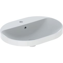 Geberit Variform Waschbecken 60x45 cm oval Einbauwaschbecken weiß 500.732.01.2