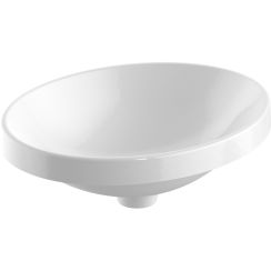 Geberit Variform Waschbecken 50x40 cm oval Einbauwaschbecken weiß 500.711.00.2