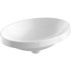 Geberit Variform Waschbecken 55x40 cm oval Einbauwaschbecken weiß 500.718.00.2