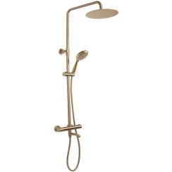 Rea Lungo Badewannen- und Duschset Wandmontage mit Thermostat gold REA-P6604