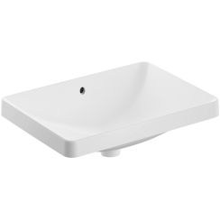 Geberit Variform Waschbecken 55x40 cm rechteckig Einbauwaschbecken weiß 500.736.00.2