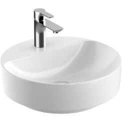 Geberit Variform Waschbecken 45x45 cm rund Aufsatzwaschbecken weiß 500.770.00.2