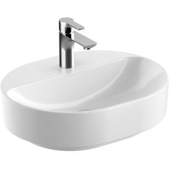 Geberit Variform Waschbecken 50x40 cm oval Aufsatzwaschbecken weiß 500.776.00.2